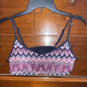 M Multicolor Bikini Swim Top